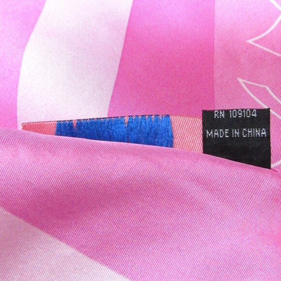 Breast Cancer 100% Silk SCARF Pink American Cancer Society - Picture 6 of 9